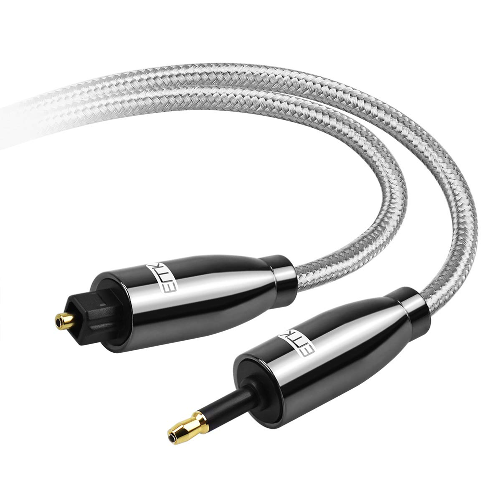 EMK Audio EMK Mini Toslink to Toslink Cable - 24K Gold Plated Braided Cable