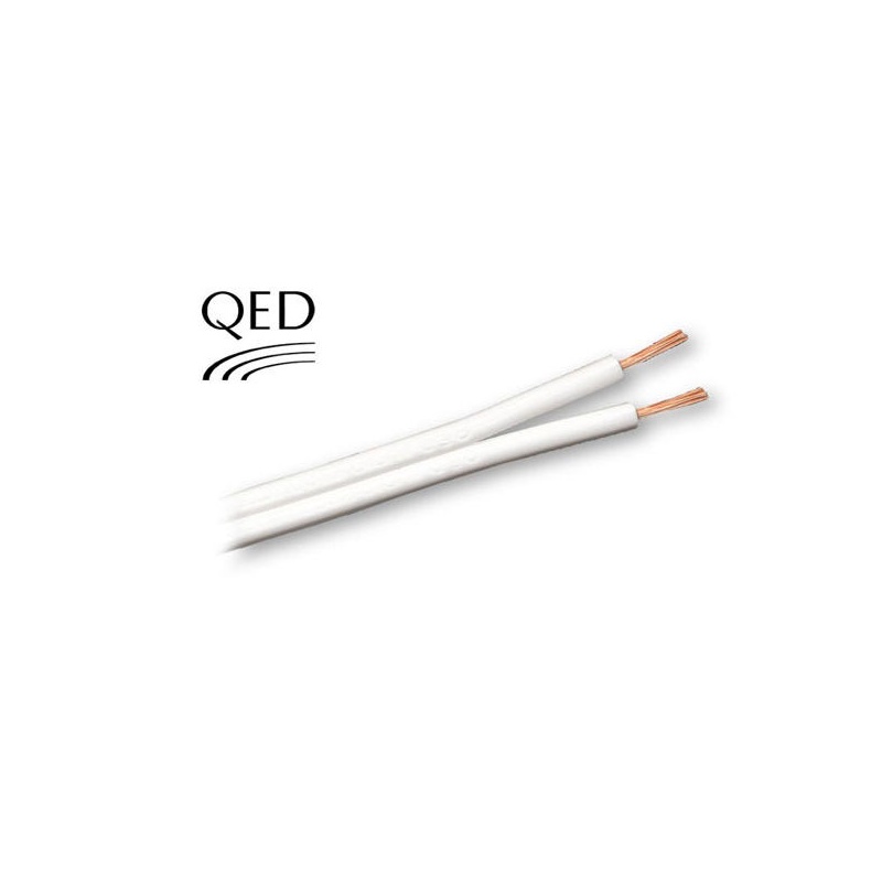 QED 42 Strand Speaker Cable 100 Meters - White